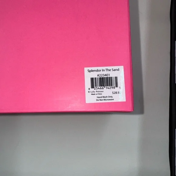 Lilly Pulitzer Vibrant Pink and Blue Accent Bowl - Picture 5 of 5